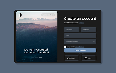 Lens & Latitude - Travel/Photography Template app branding design graphic design ui ux