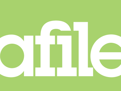 afile green illustrator ligature logo lubalin graph web white