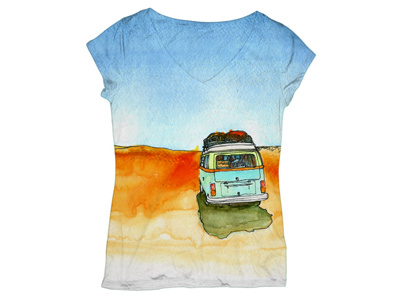 Homey Da Van fashion illustration t shirt watercolor