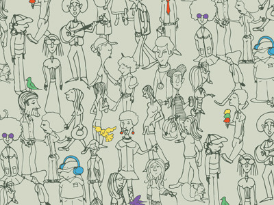 People Print illustration pattern print surface