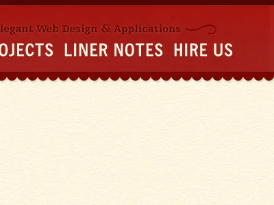 Free Fallin' header manly ruffles navigation quicktype red