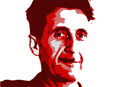 Orwell george orwell red shepard fairey white