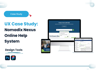 UX Case Study: Nomadix Nexus Online Help System casestudy figma goal painpoints prototype ui uiux user experience user interface design userflow userjounery userpersona ux ux research uxcasestudy uxuidesiging visualdesign wireframing