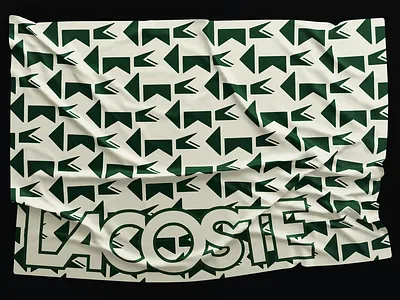 LACOSTE - Minimalist Logo towel branding graphic design lacoste logo logo design minimalsit sportwear