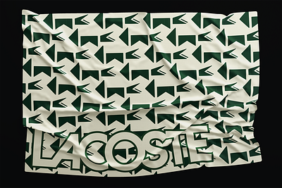 LACOSTE - Minimalist Logo towel branding graphic design lacoste logo logo design minimalsit sportwear