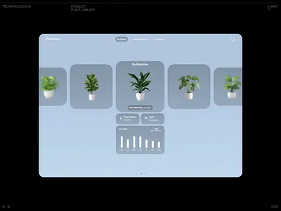 Plant Care App animation design figma plants ui ux