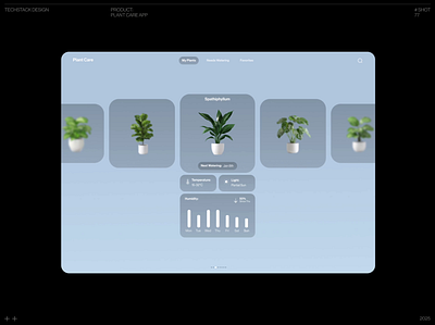 Plant Care App animation design figma plants ui ux