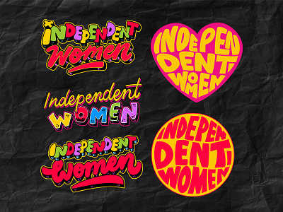 Handletterig independent women branding brandingidentitiy colorfull costum text design graffiti graphic design handlettering illsutration illustration lettering logo pop art typography typographylogo ui