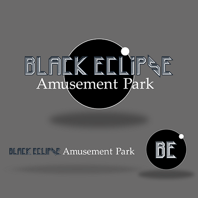 Black Eclipse Amusement Park Logo Suite branding graphic design