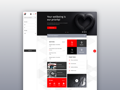 Bridgestone - Employee Center Demo employee center ui