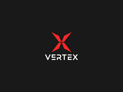 VERTEX branding computer creative graphic design it logo simple technic