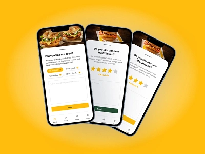 Review designs for a fastfood restaurant app mcdonalds review reviews ui user experience ux