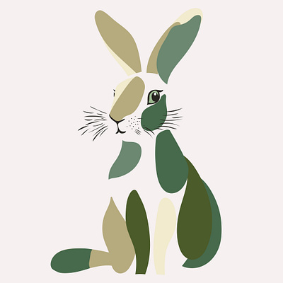 Cute bunny abstraction app branding design graphic design illustration logo typography ui ux vector