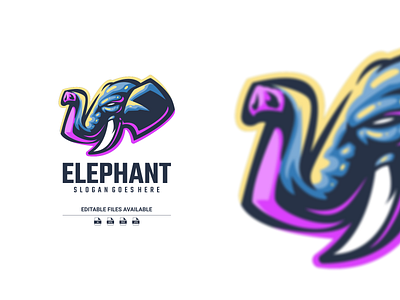 ELEPHANT LOGOS adobeilutrasion branding design elephant graphic design logo motion graphics vector