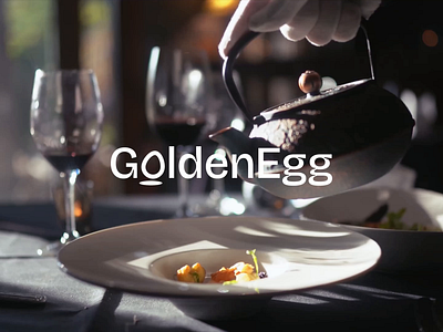 GoldenEgg. Branding app branding design food foodtech gold golden graphic design logo logotype restaurant