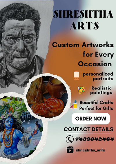 A advertisement design for My friend