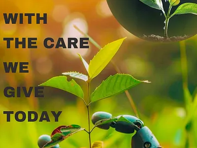 Nurturing nature for a greener future poster design