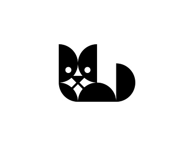 Geometric Cat Logo animal animal logo black cat brand design branding cat cat logo friendly geometric half circle kitten logo design logo designer minimal pet pet shop simple visual visual design visual identity