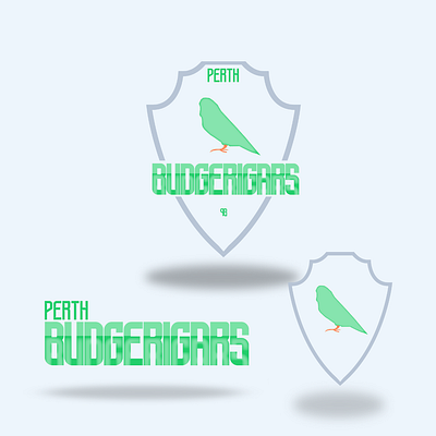 The Perth Budgies Logo Suite branding graphic design