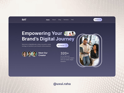 Digital Agency Website agency branding business homepage landing page portfolio service ui ui design ui designer uiux web design website website designer