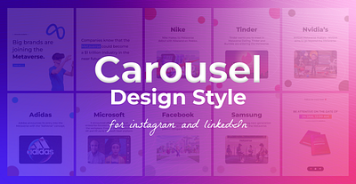 Carousel Design Style For Instagram carousel post design creative design design figma graphic design instagram linkedln post design