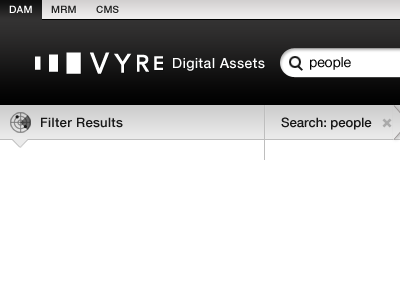 Header app black helvetica helveticons search tabs ui