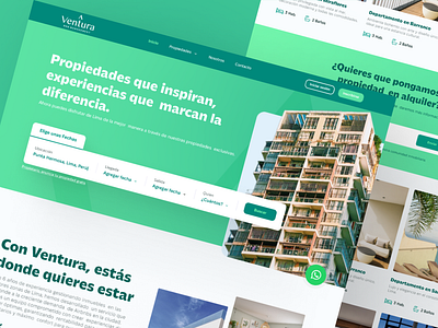 Web Ventura: Gestão de Propriedades Premium para Aluguéis de Tem realstate ui ux web desing