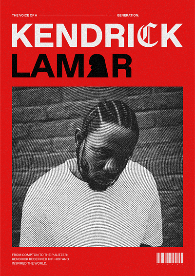 Kendrick Lamar magazine cover cover design editorial design graphic graphic design magazine ui