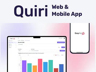 Quiri | The AI-Powered NLP Platform figma mobile app nlp quiri ui ux web app