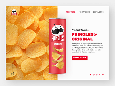 #11 Concept Shot - Pringles® app concept design design ecommerce figma interface pringles product snack ui ui design ux web web design