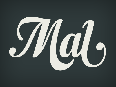 Mal semilla typography