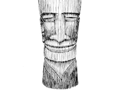 Tiki Tee Bottom illustration