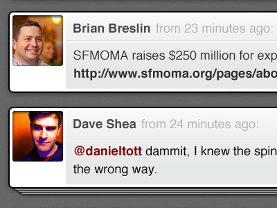 Beak for iPad: Timeline Mockup ipad iphone twitter ui