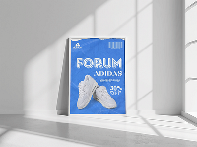 Adidas Sneaker Poster Design - Bold and Modern Typography adidas sneakers branding creative posters graphic design poster design sneaker branding