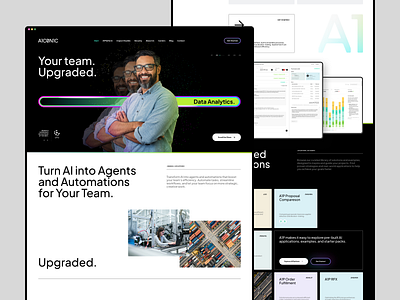 AICONIC / Website ai arti artificial intelligence design desktop landing page mobile product page saas ui ux web webdesign website