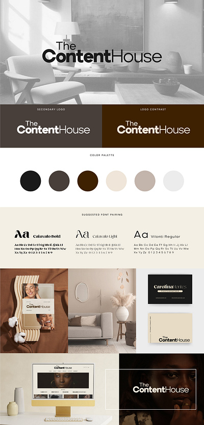 The Content House Branding Exploration 2 brand branding design graphic design guidelines logo