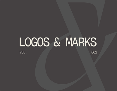 Logos & Marks Vol.1 brand brand design brand identity branding creative logos design designer graphic design logo logo design logo designer logo grid logo inspiration logofolio logos logotype typography visual identity