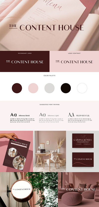 The Content House Branding Exploration 3 3d branding graphic design guidelines logo