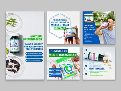 BioTRUST Paid Social Ads branding d2c design digital ecommerce graphic design health nutrition supplements wellness