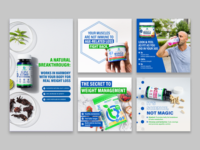 BioTRUST Paid Social Ads branding d2c design digital ecommerce graphic design health nutrition supplements wellness