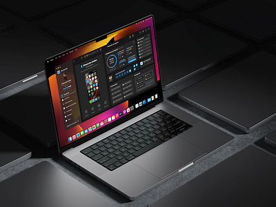 Intuitive  Apple devices management interface appledesign appleintegration crossplatform darkmode dashboarddesign datavisualization devicemanagement dribbbleshot interactivedesign interfaceinspiration iosdesign mockup modernui neumorphism pastelcolors performancemetrics prototyping sketch systemui uxcommunity