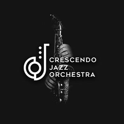 Crescen Jazz Orchestra Branding branding crescendo jazz jazz logo logotype minimalism music music logo orchestra