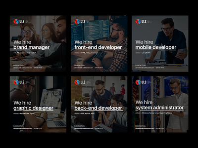 Job vacancies - Social media post design branding graphic design