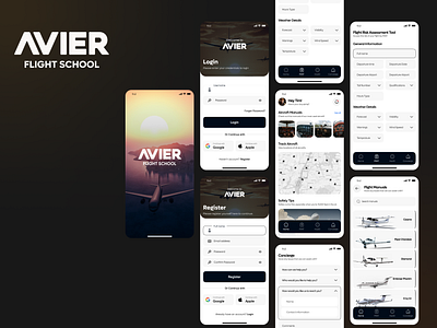 Flight School - UI Design Concept app branding design figma graphic design illustration logo mobile app ui