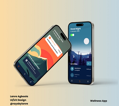 Wellness App app design ui ux