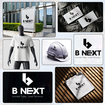 B NEXT 3d branding business logo graphic design logo minimal logo modern logo