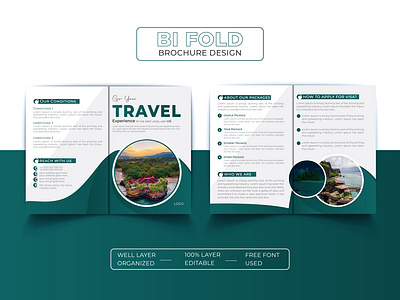 Travel bifold brochure design template a4 a4 brochure bifold bifold brochure brochure brochure design brochure template business holiday holiday brochure marketing print print design template tour tourism tourist travel travel brochure vacation