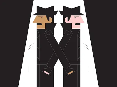 Spy vs. Spy illustraion illustration illustration art illustration digital illustrations seattle secretagent spy spyvsspy