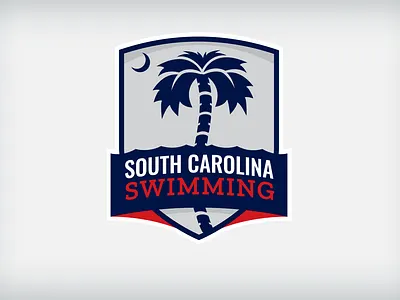 South Carolina Swimming Primary Mark branding design identity illustration logo olympics south carolina southern sports swimming water