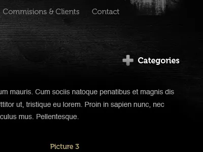 Category up.. drop menu museo